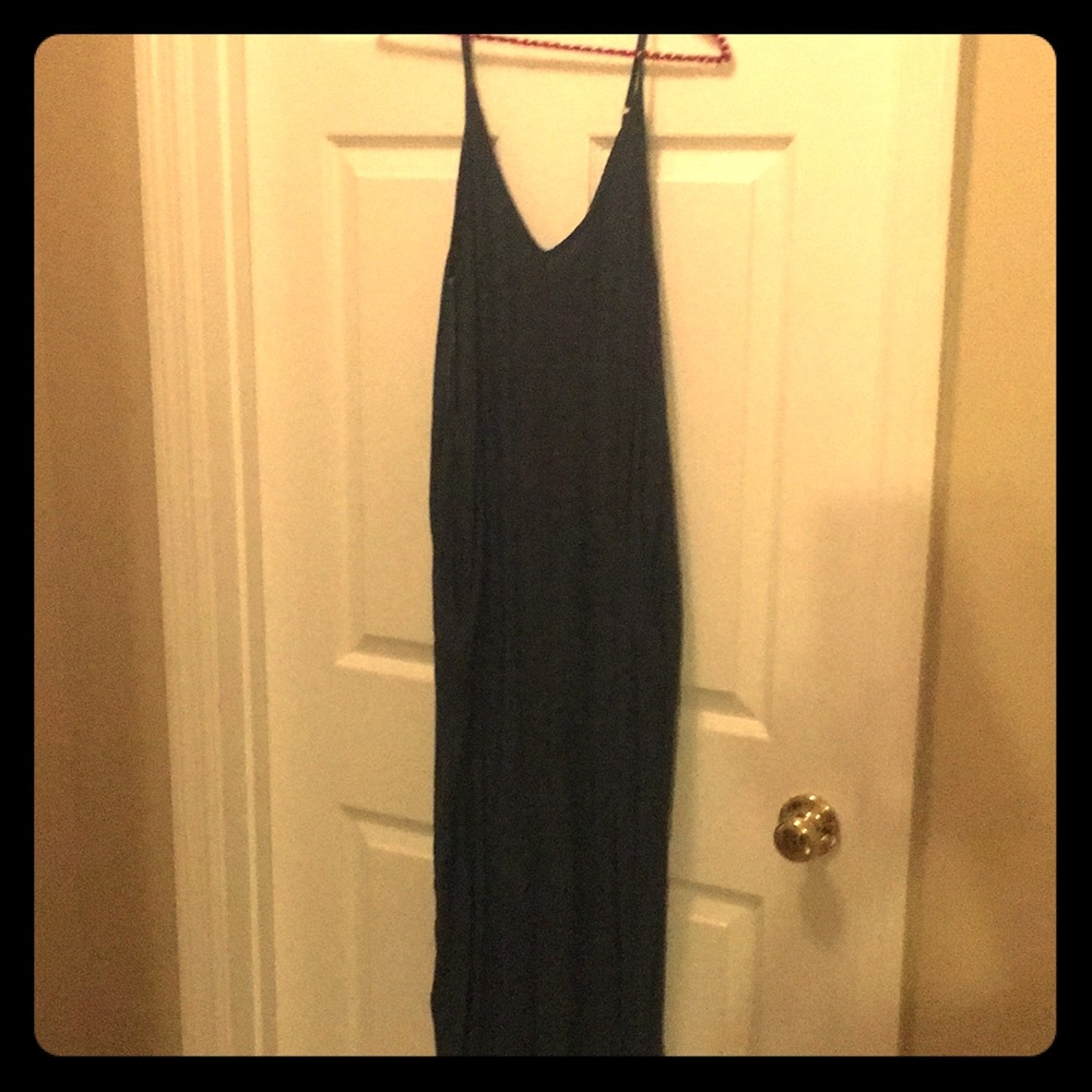 Dark blue comfy maxi dress